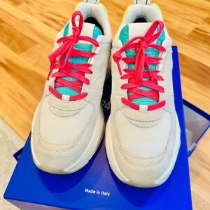 P448 Women's Sneakers - Cream and Pink